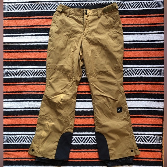 O'Neill Women's Mustard Brown Snow Pants - Picture 6 of 16
